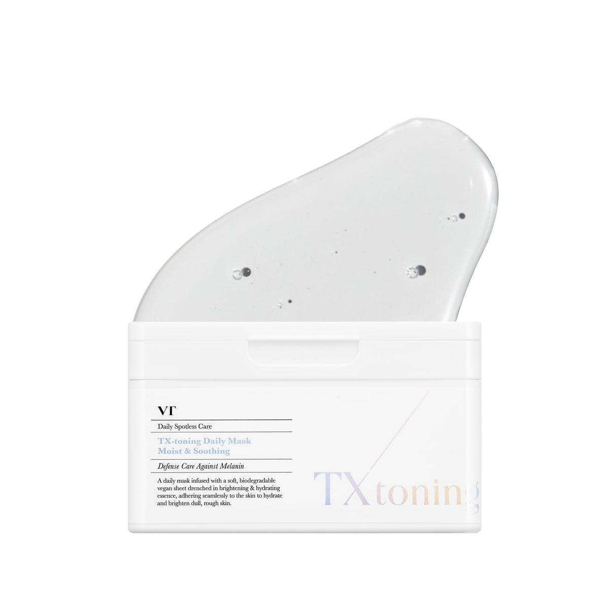VT COSMETICS TX Toning Daily Sheet Mask (30ea) Hydrating Face Mask with Hyaluronic Acid Niacinamide Tranexamic Acid for Dry Dark Spots Sensitive Skin Korean Skincare Fragrance-Free