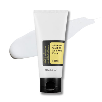 COSRX Snail Mucin 92% Moisturizer Daily Repair Face Gel Cream Tube Type for Dry Sensitive Skin Not Tested on Animals No Parabens No Sulfates No Phthalates Korean Skincare (3.52Fl Oz / 100g)