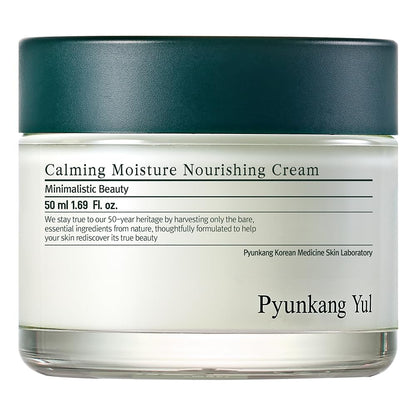 Pyunkang Yul [PKY] Calming Moisture Nourishing Cream Instantly Soothes Sensitive Skin Face Moisturizer for Healthy Skin Vitality with Collagen Vegan Korean Skincare (1.69 Fl. Oz 50ml)