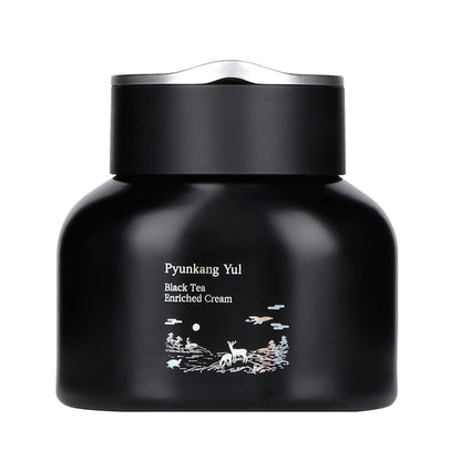 Pyunkang Yul [PKY] Black Tea Enriched Cream for Anti-aging Condensed Nutrition for Fine Line Care with Kombucha Ginseng Extract Zero-Irritation Korean Skincare (2.02 Fl. Oz 60ml)