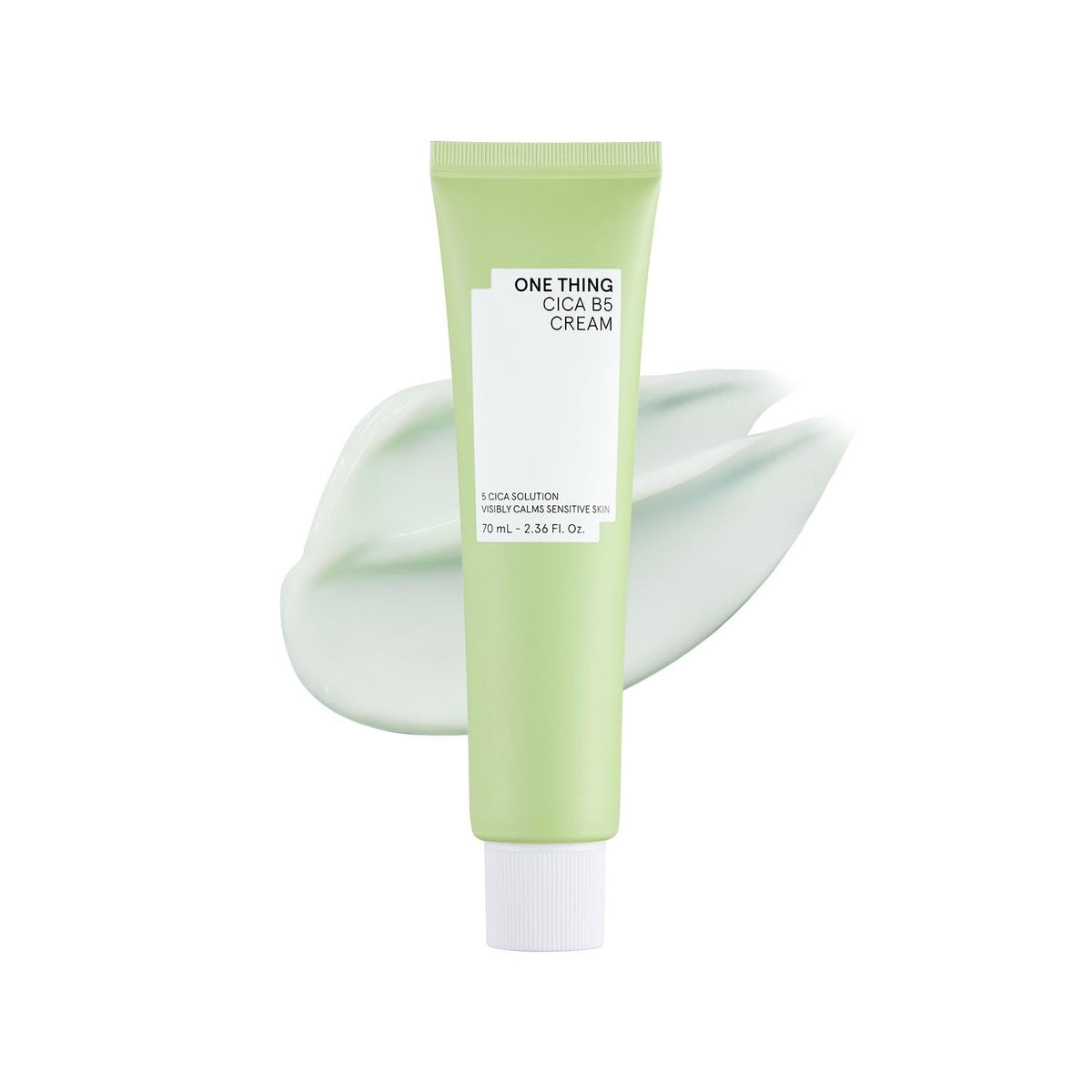 ONE THING Cica B5 Moisturizing Cream (2.36 fl.oz / 70ml) Korean Skincare Ultimate Hydration and Barrier Strengthening for Sensitive Skin Non-Greasy Redness Relief