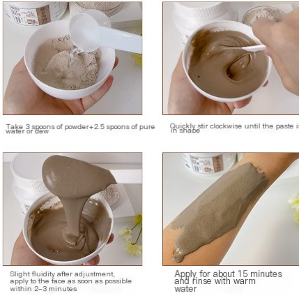 Herbal Moisturizing Face Mask Powder for Spa Use