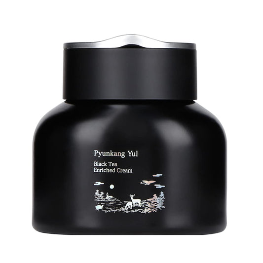 Pyunkang Yul [PKY] Black Tea Enriched Cream for Anti-aging Condensed Nutrition for Fine Line Care with Kombucha Ginseng Extract Zero-Irritation Korean Skincare (2.02 Fl. Oz 60ml)