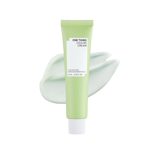 ONE THING Cica B5 Moisturizing Cream (2.36 fl.oz / 70ml) Korean Skincare Ultimate Hydration and Barrier Strengthening for Sensitive Skin Non-Greasy Redness Relief